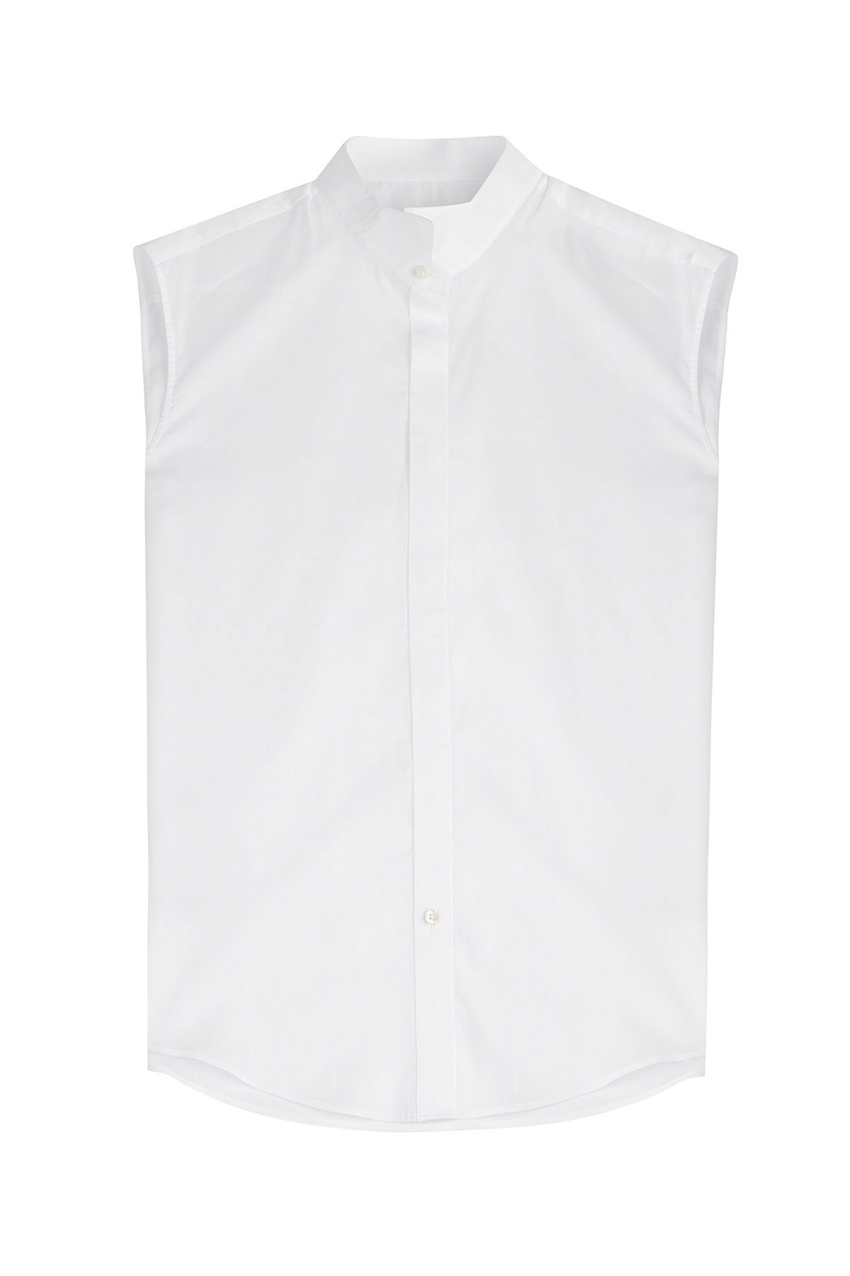 Maison Margiela - Cotton Voile Sleeveless Shirt