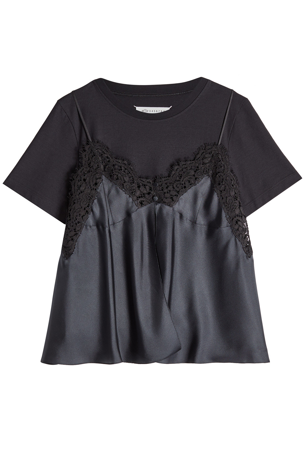 Maison Margiela - Lace Cami Layered T-Shirt