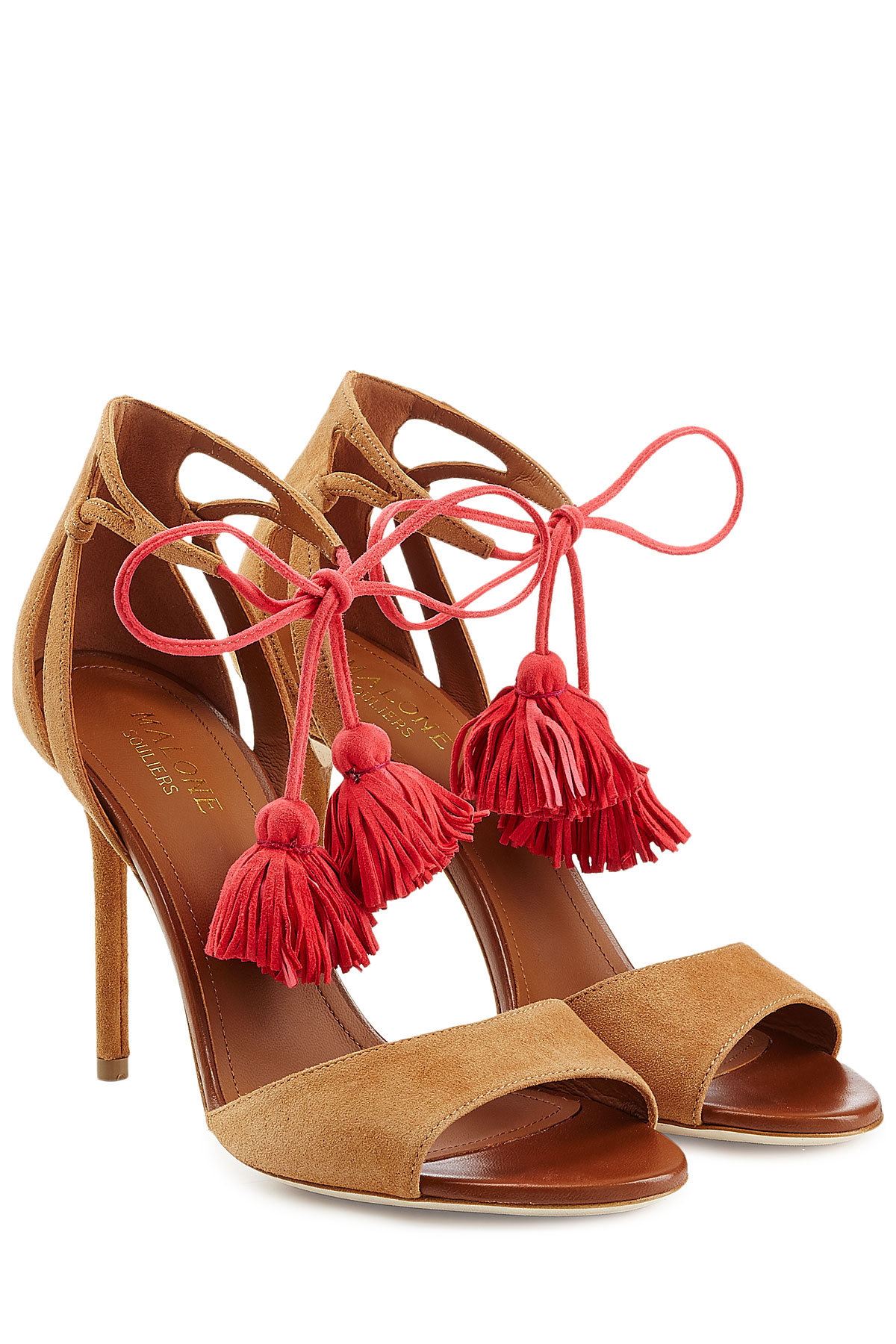 Malone Souliers - Ida Suede Sandals with Tassels