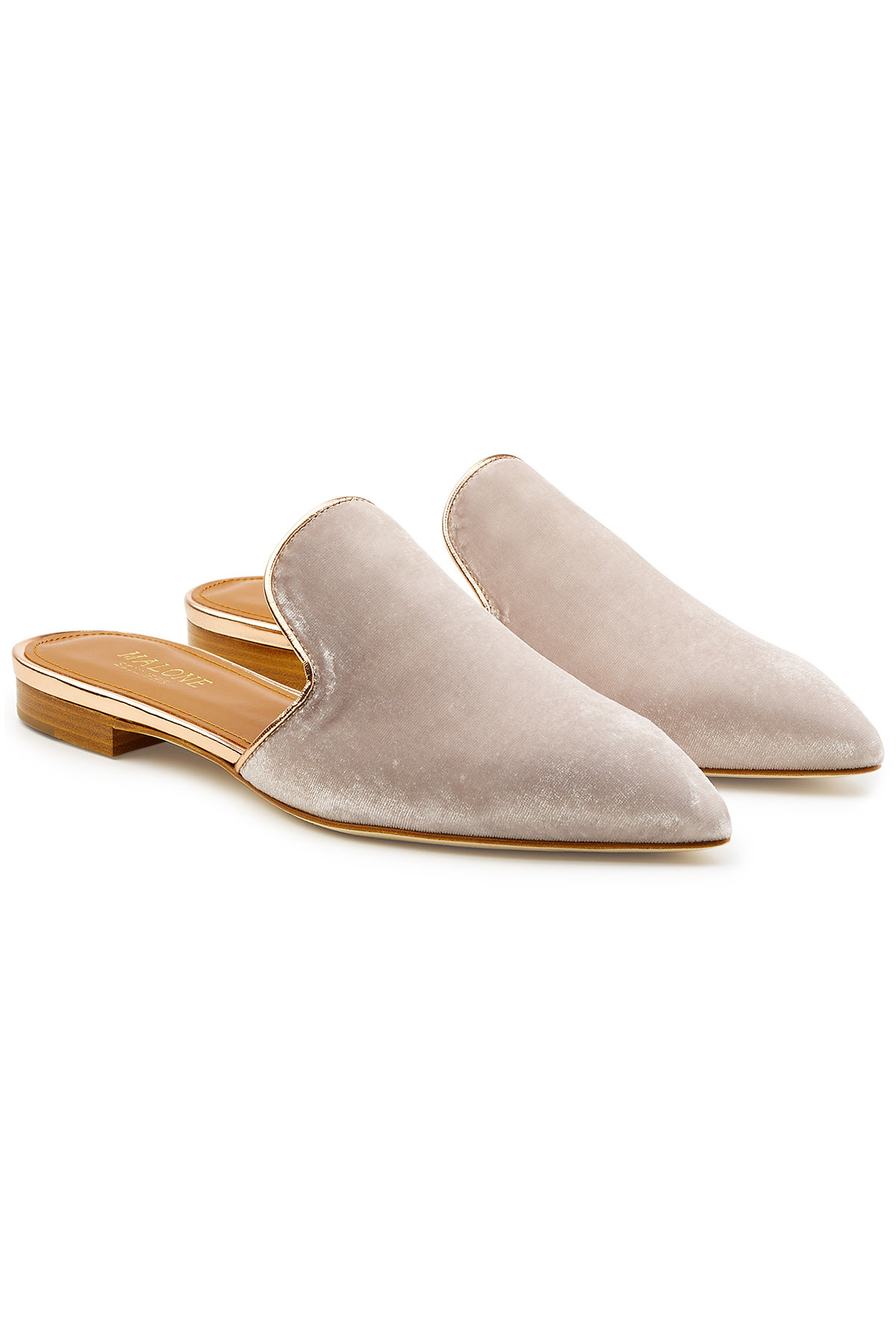 Velvet Slip-On Loafers by Malone Souliers