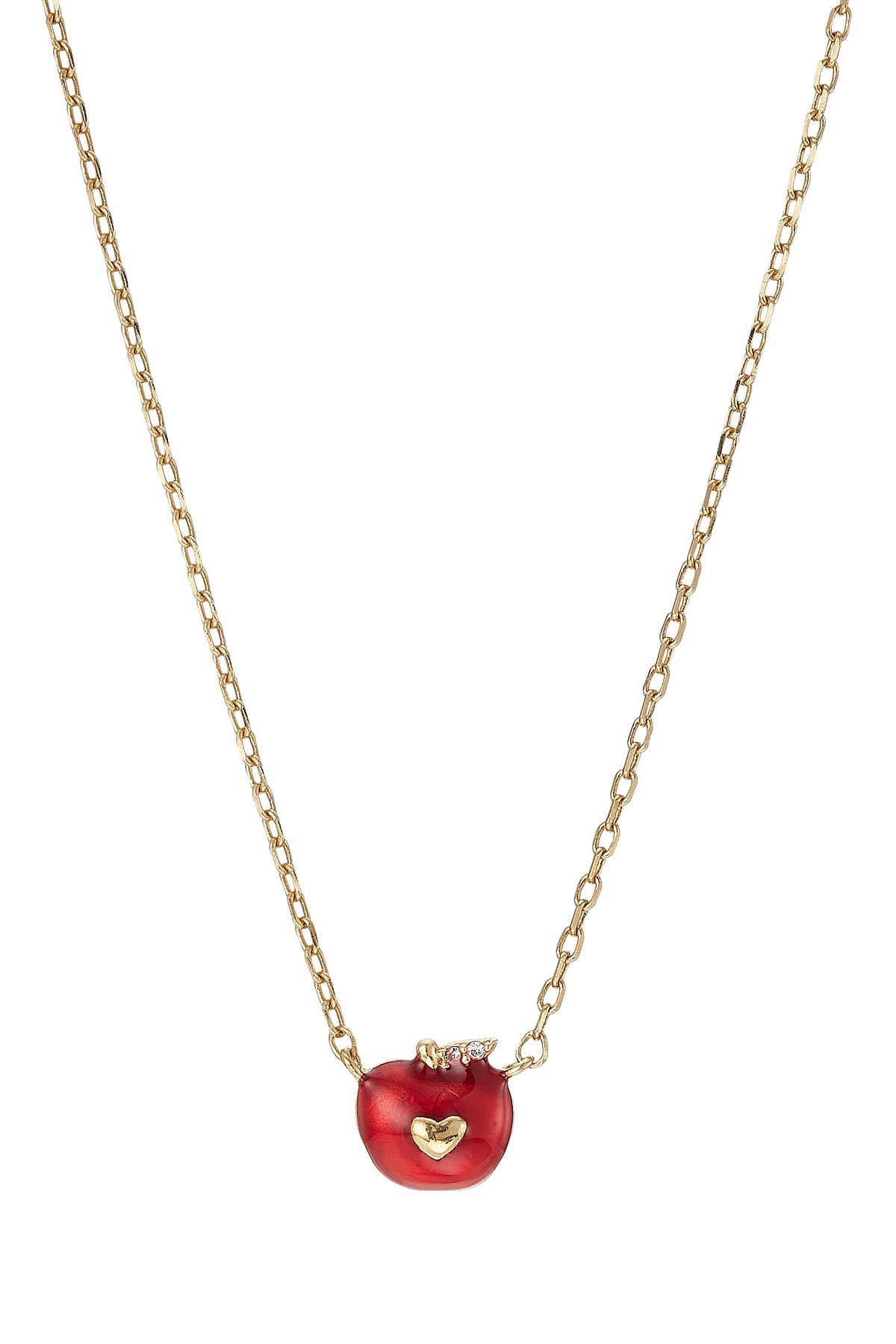 Marc Jacobs - Apple Necklace with Crystal Embellishment