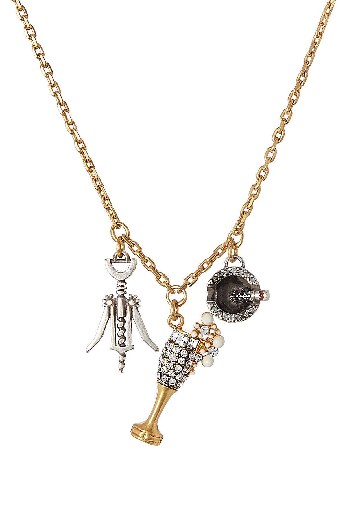 Marc Jacobs - Champagne Party Chain Necklace with Embellishment