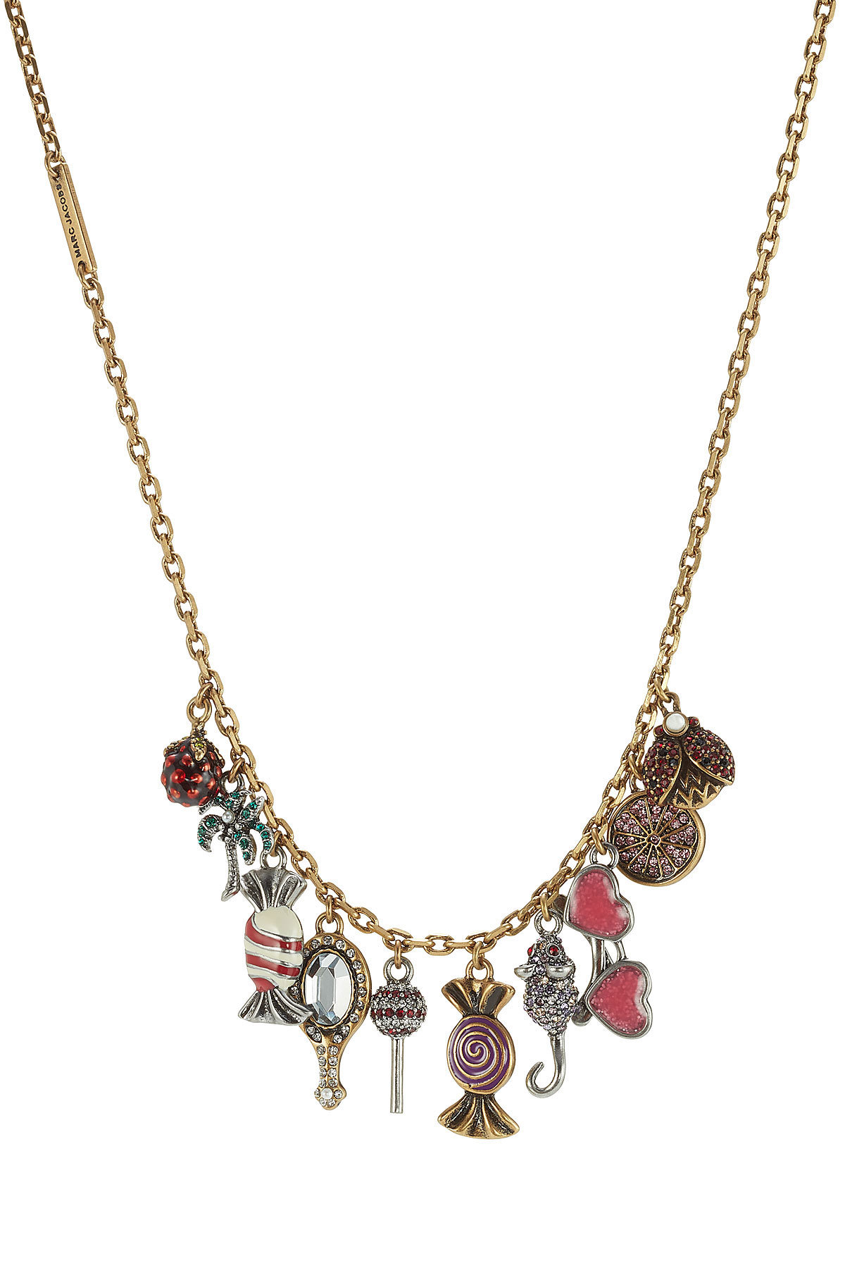 Marc Jacobs - Charms Poolside Chain Necklace with Embellishment