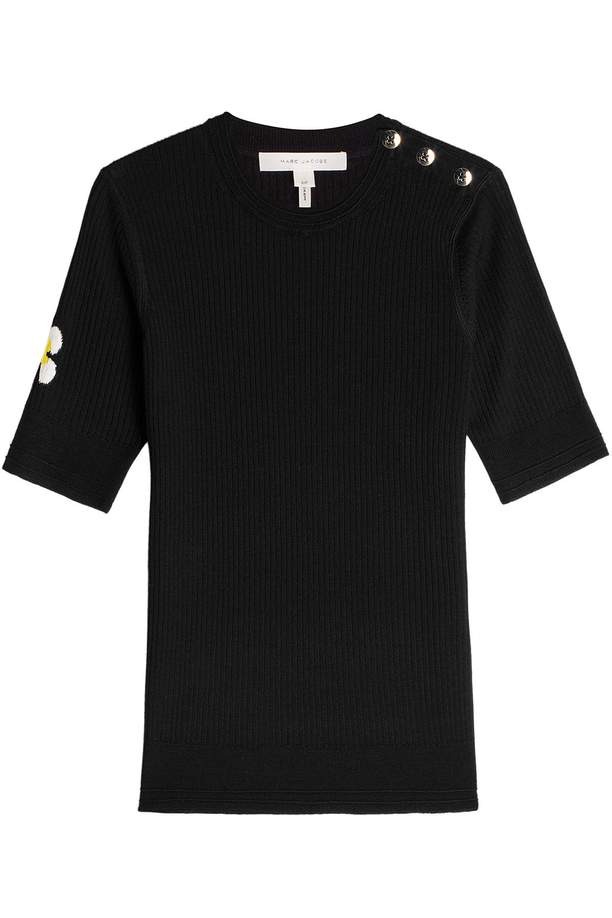 Marc Jacobs - Merino Wool Top with Embossed Buttons