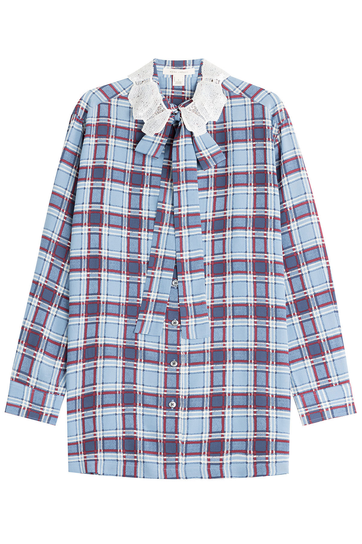 Printed Cotton Shirt with Sequin Collar by Marc Jacobs