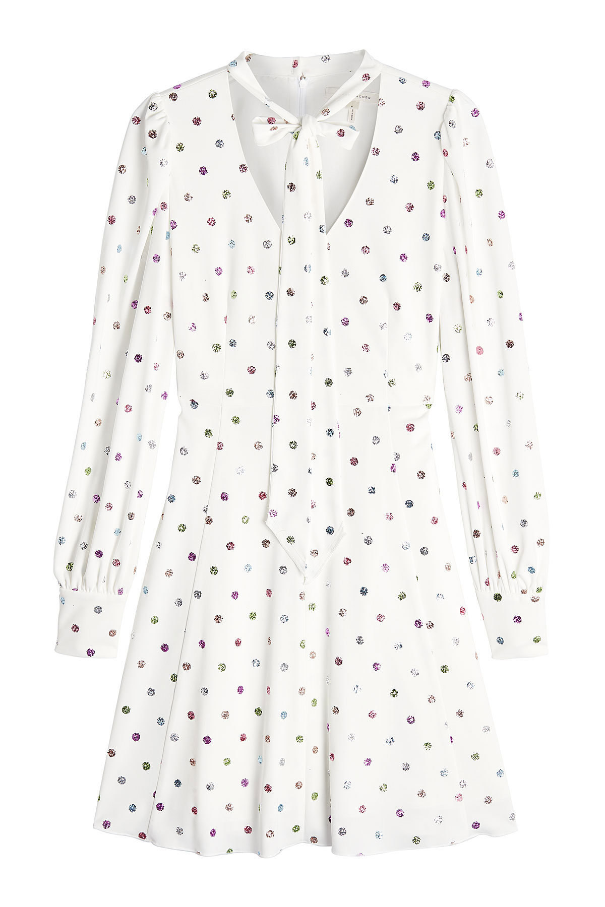 Marc Jacobs - Pussy Bow Printed Crepe Dress