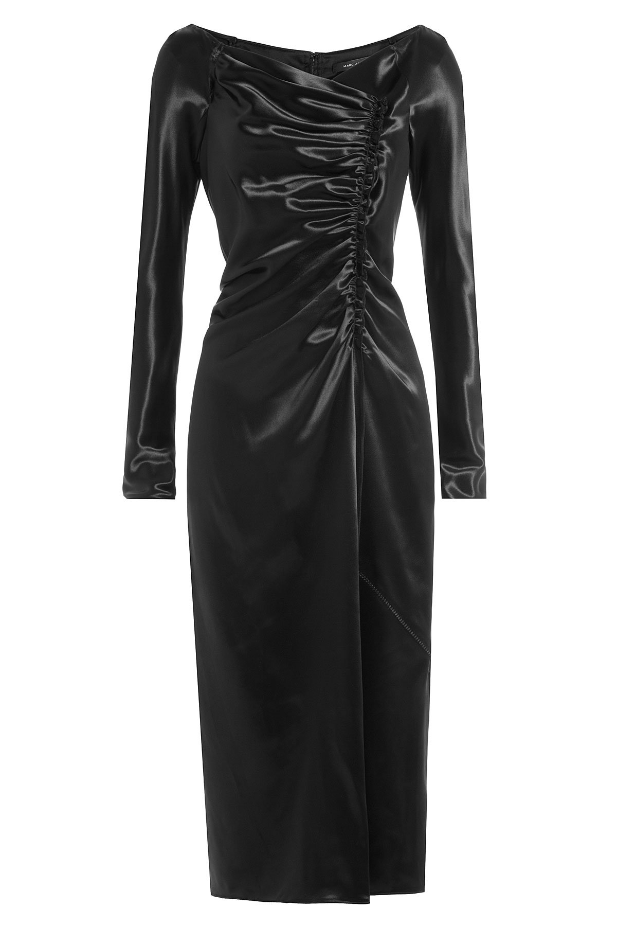 Marc Jacobs - Satin Dress with Gathered Detail