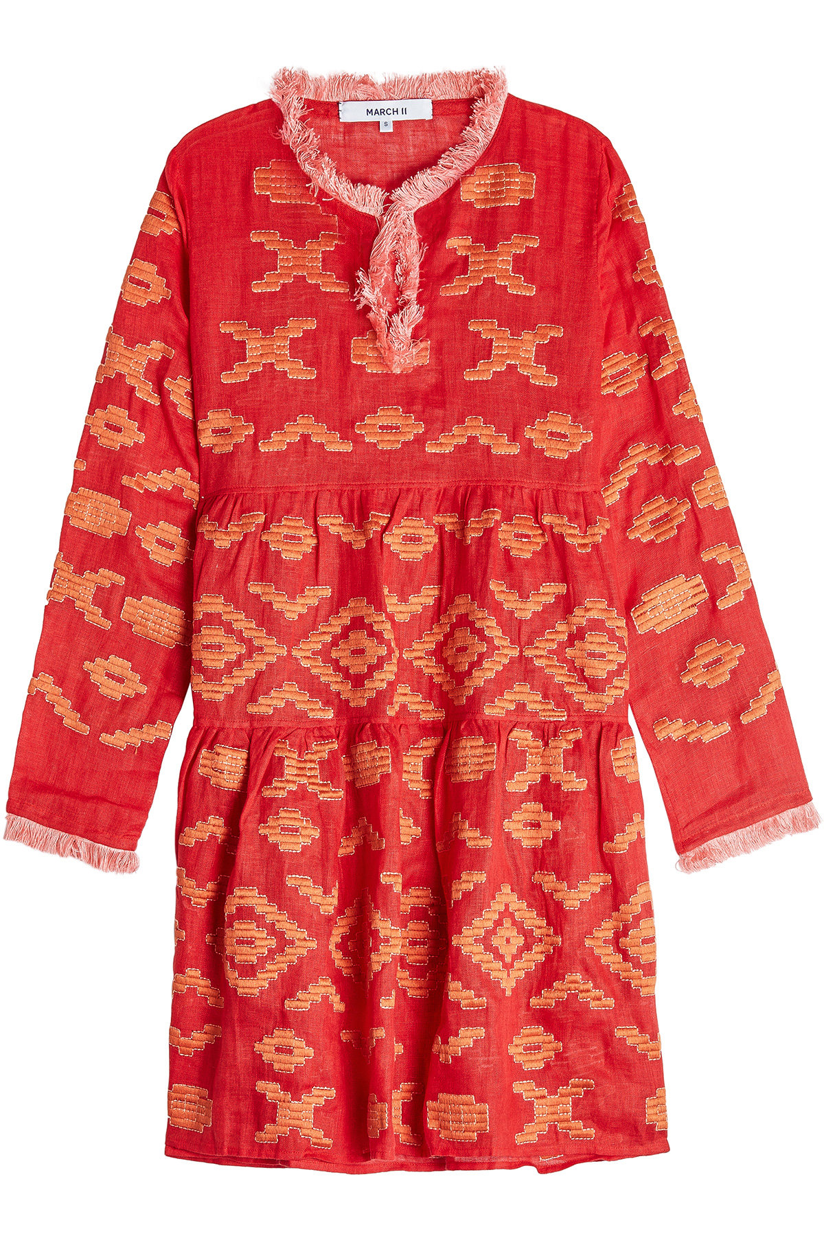 MARCH11 - Serena Embroidered Linen Mini Dress