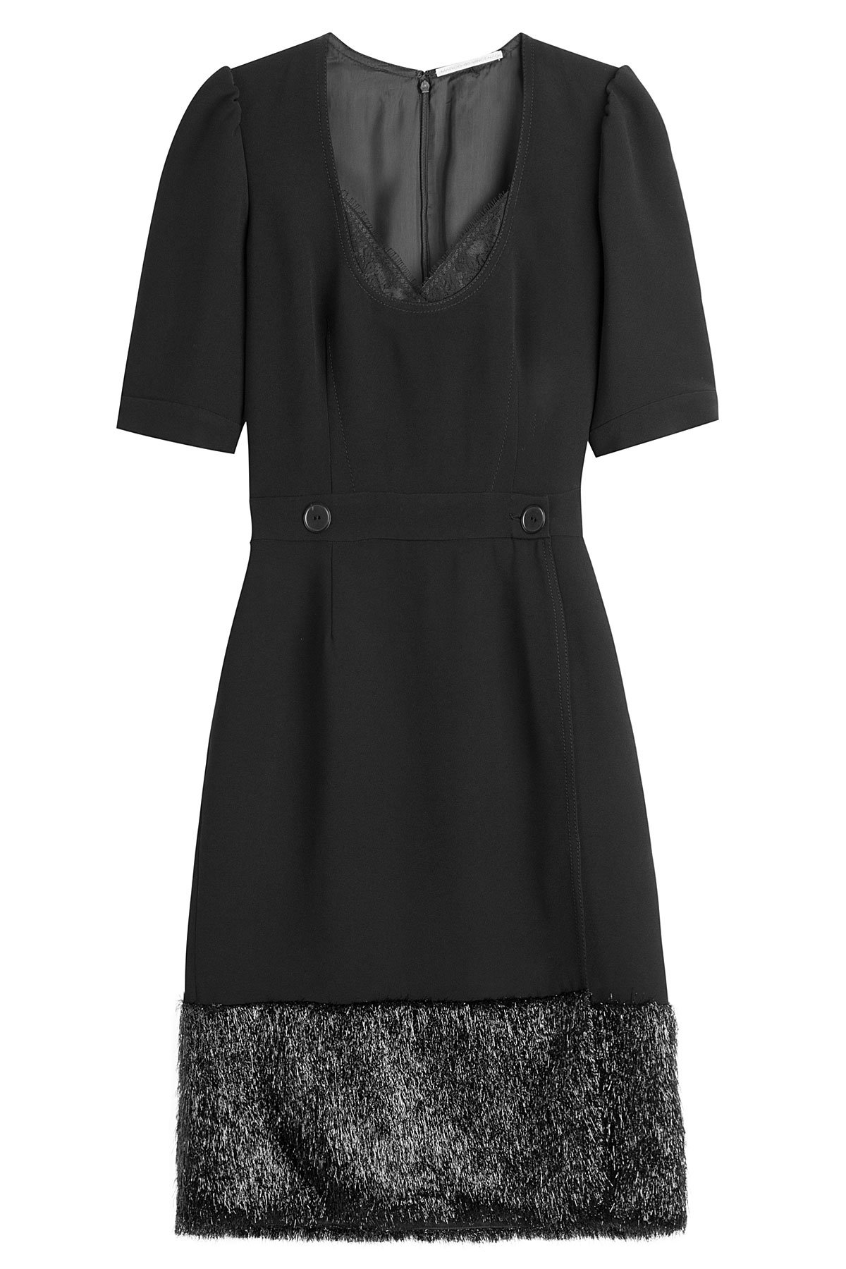 Marco de Vincenzo - Fitted Dress with Shimmer Hem