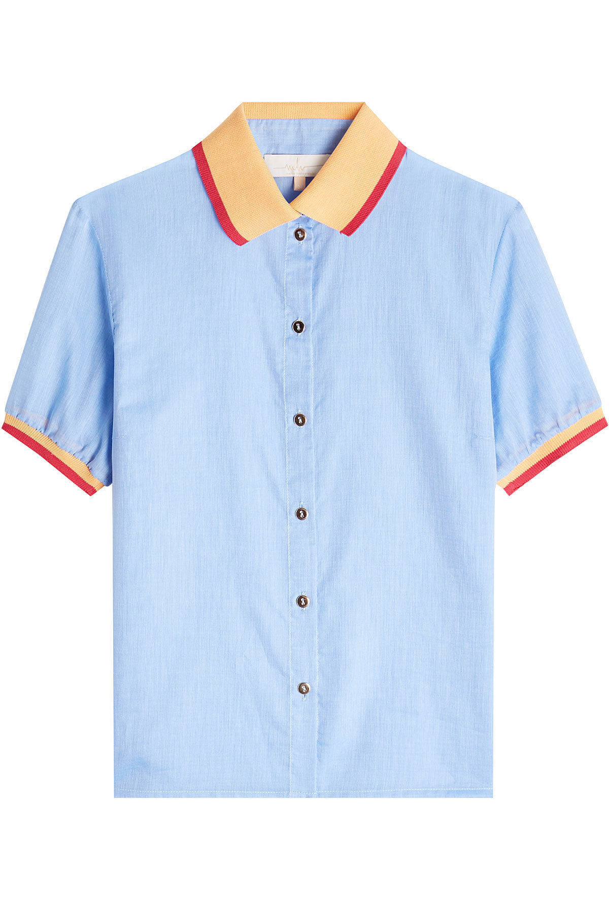 Marina Hoermanseder - Cotton Blouse with Contrast Collar