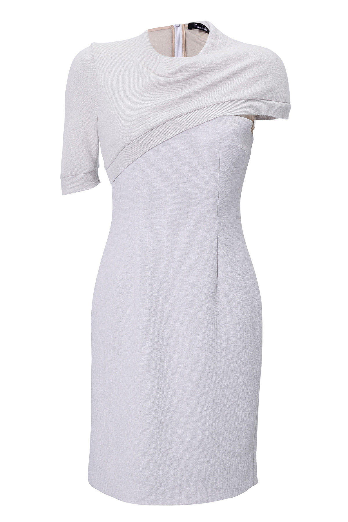 Marios Schwab - Asymmetric Sleeve Knit Crepe Dress