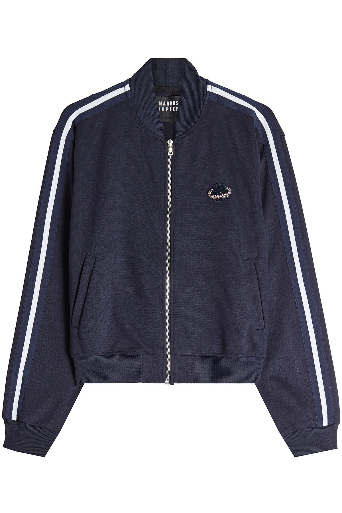 Embellished Track Top with Zip Front by Markus Lupfer