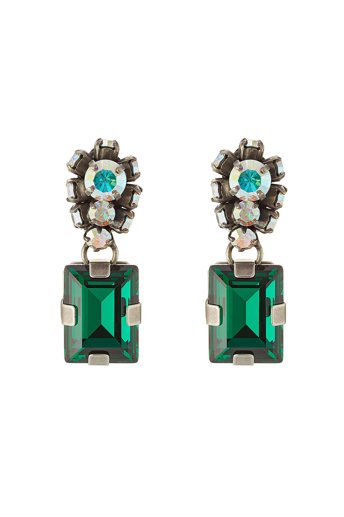 Marni - Embellished Clip On Earrings