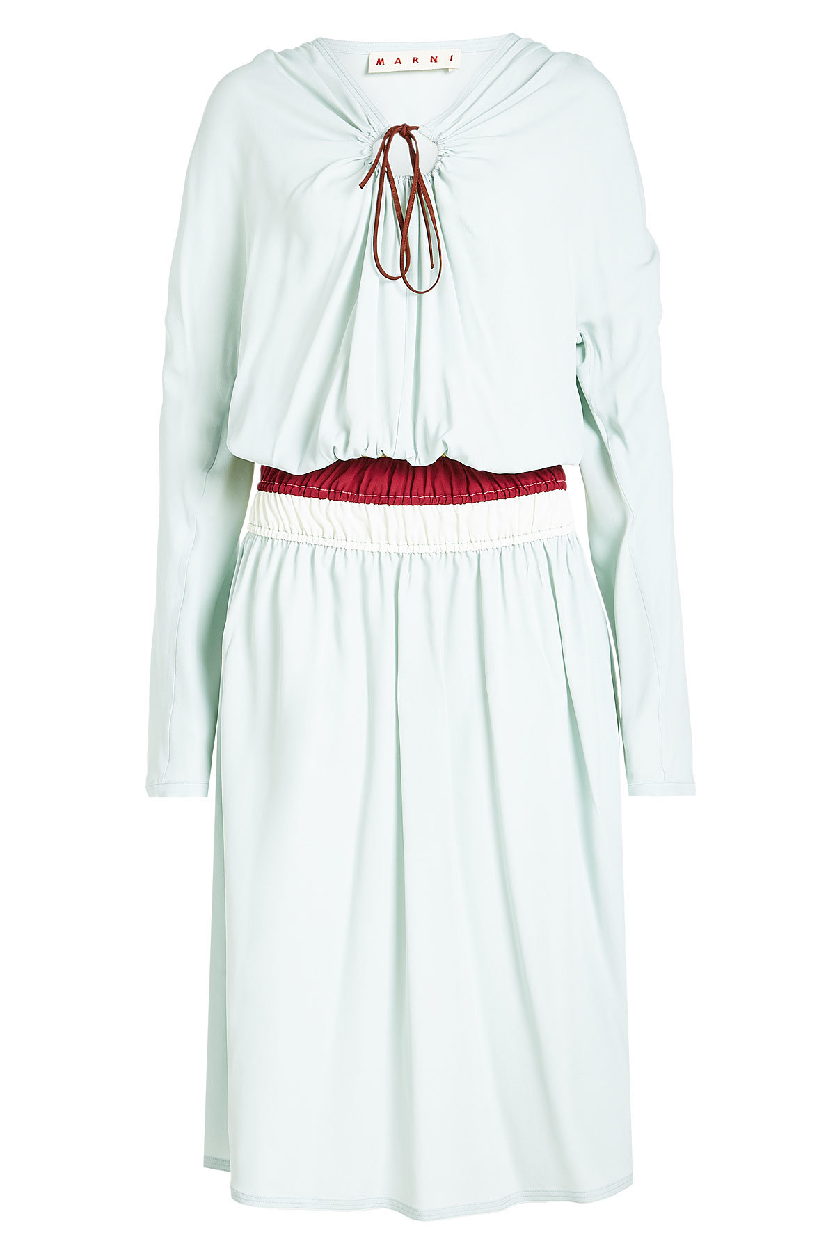 Marni - Gathered Dress with Silk