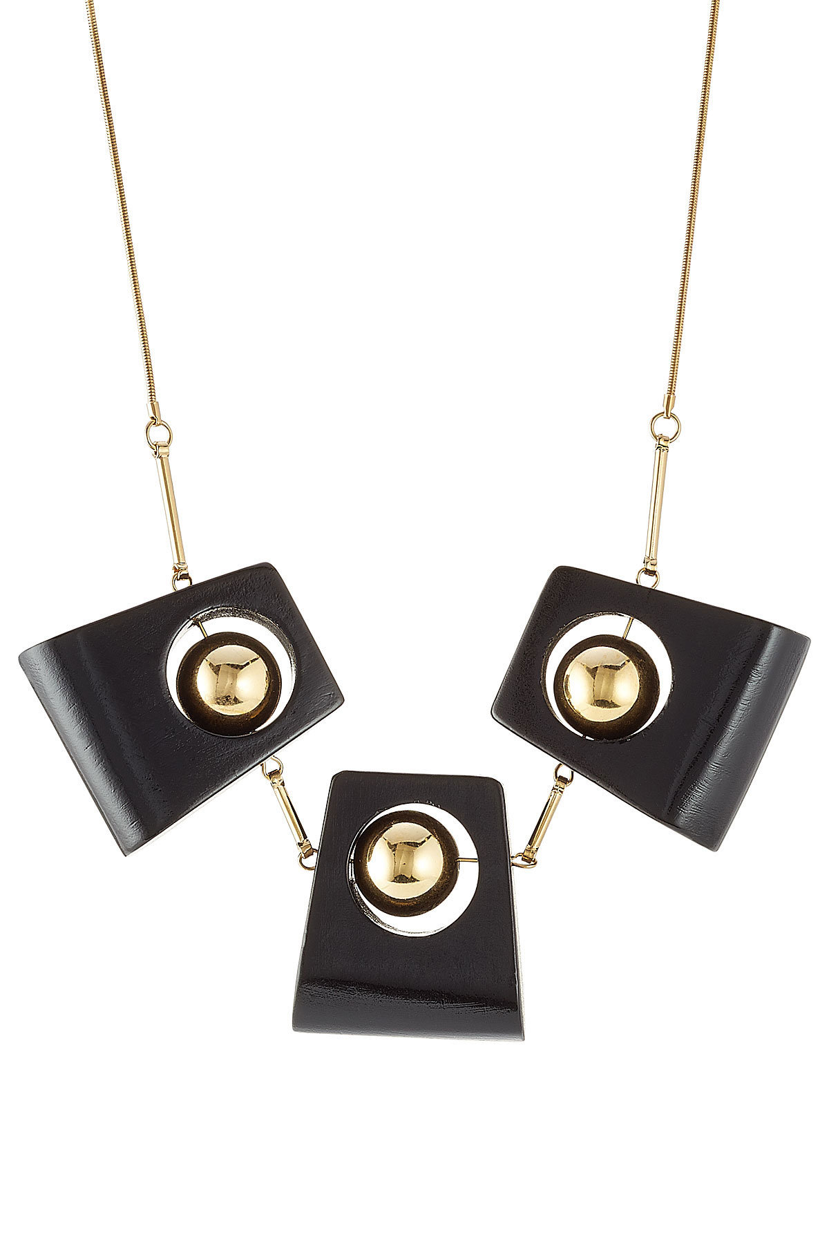 Marni - Statement Necklace with Wood