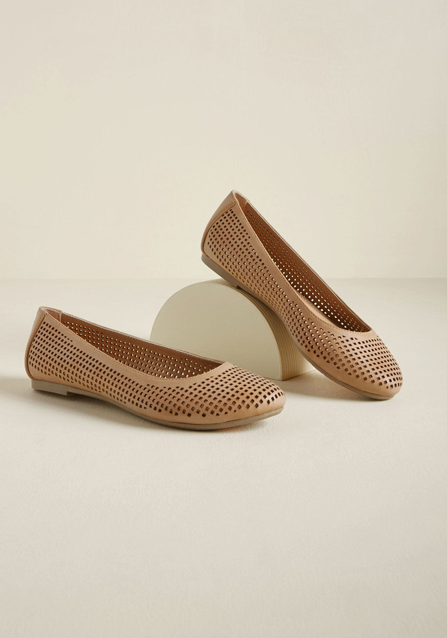 Marni - These tan flats are a versatile style, period. With each laser-cut perforation, these faux-leather kicks by Report Footwear are more and more expressive of your effortless achievement of casual elegance!