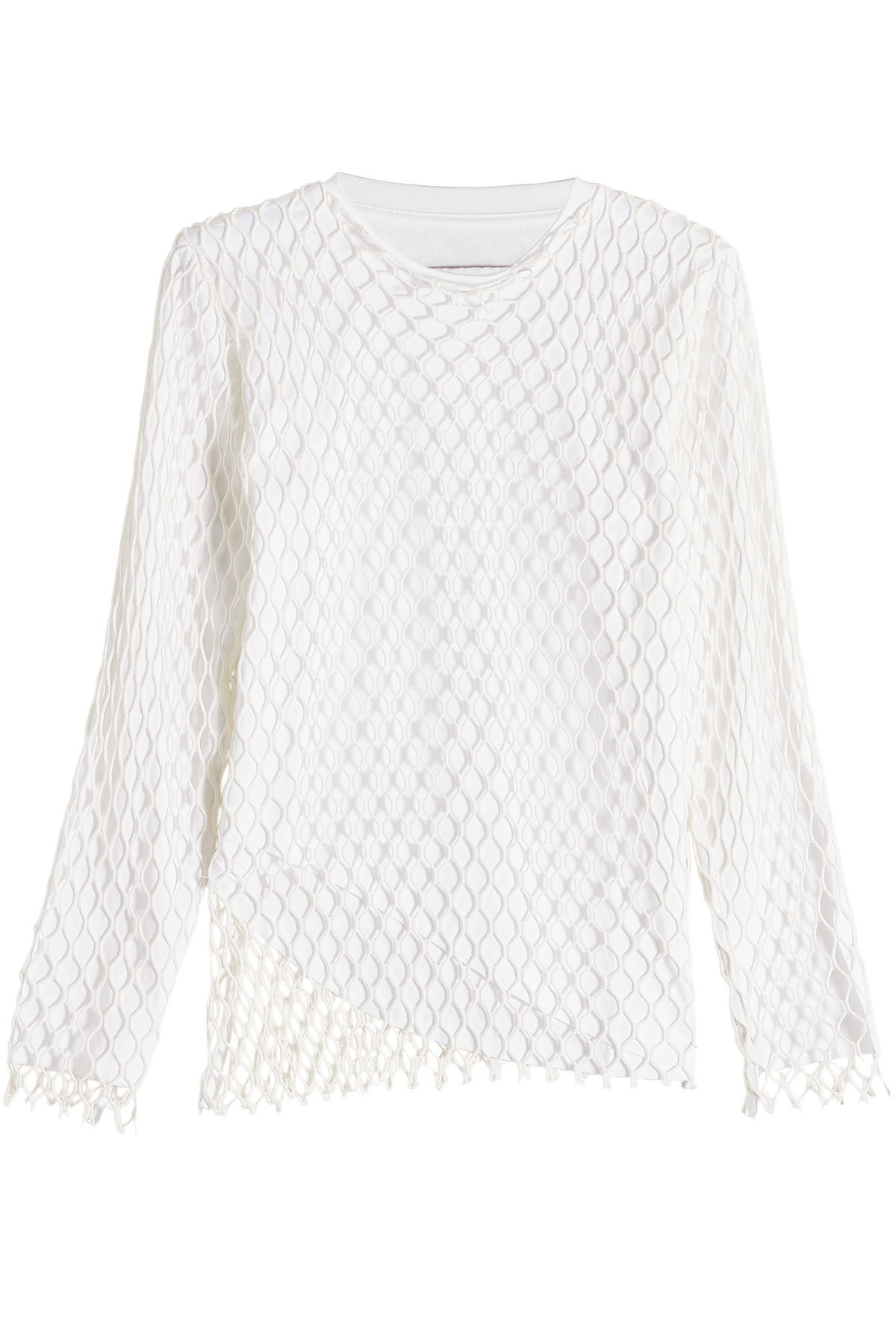 Marques' Almeida - Jersey Net Long Sleeve Top