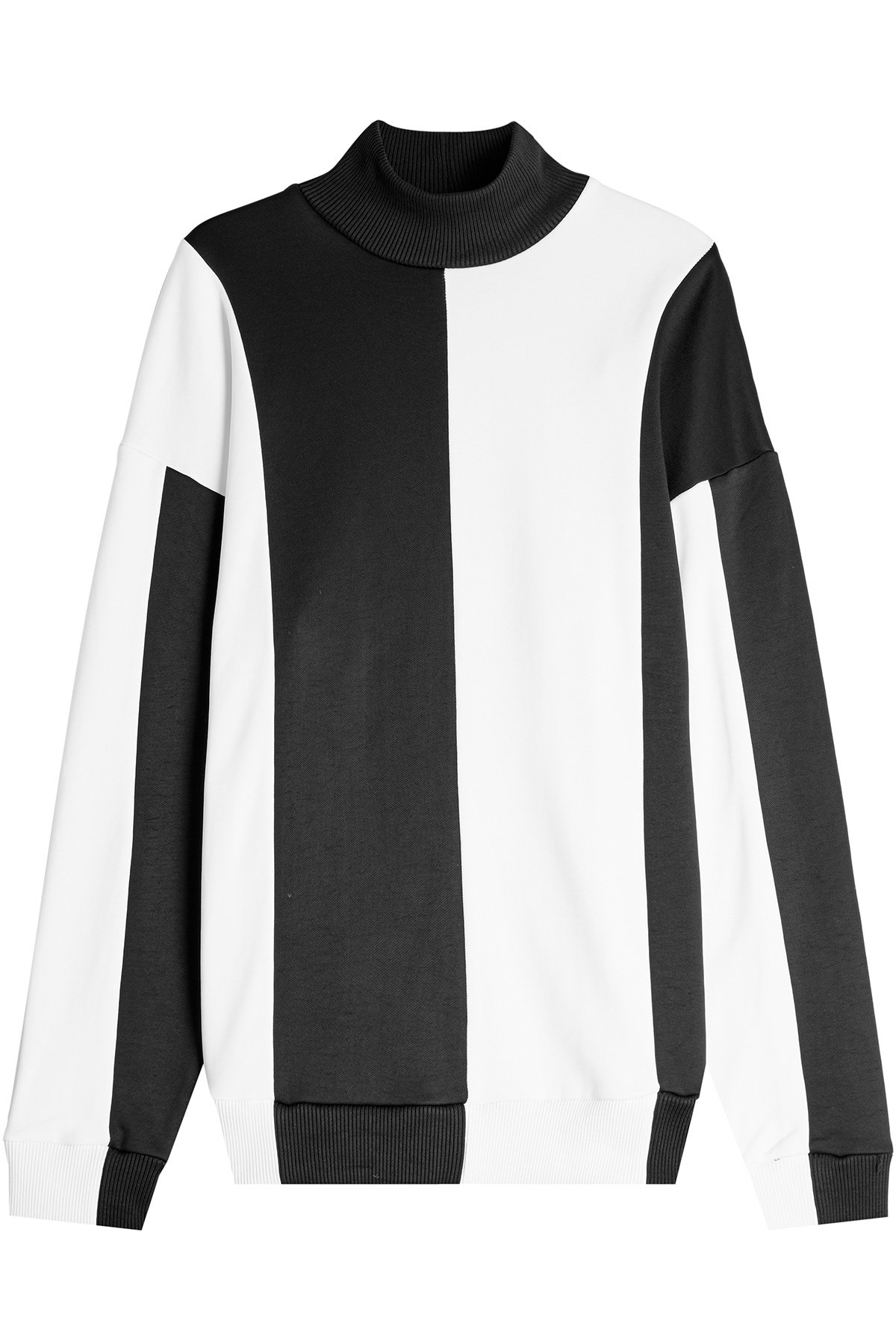 Marques' Almeida - Striped Turtleneck Sweatshirt with Cotton