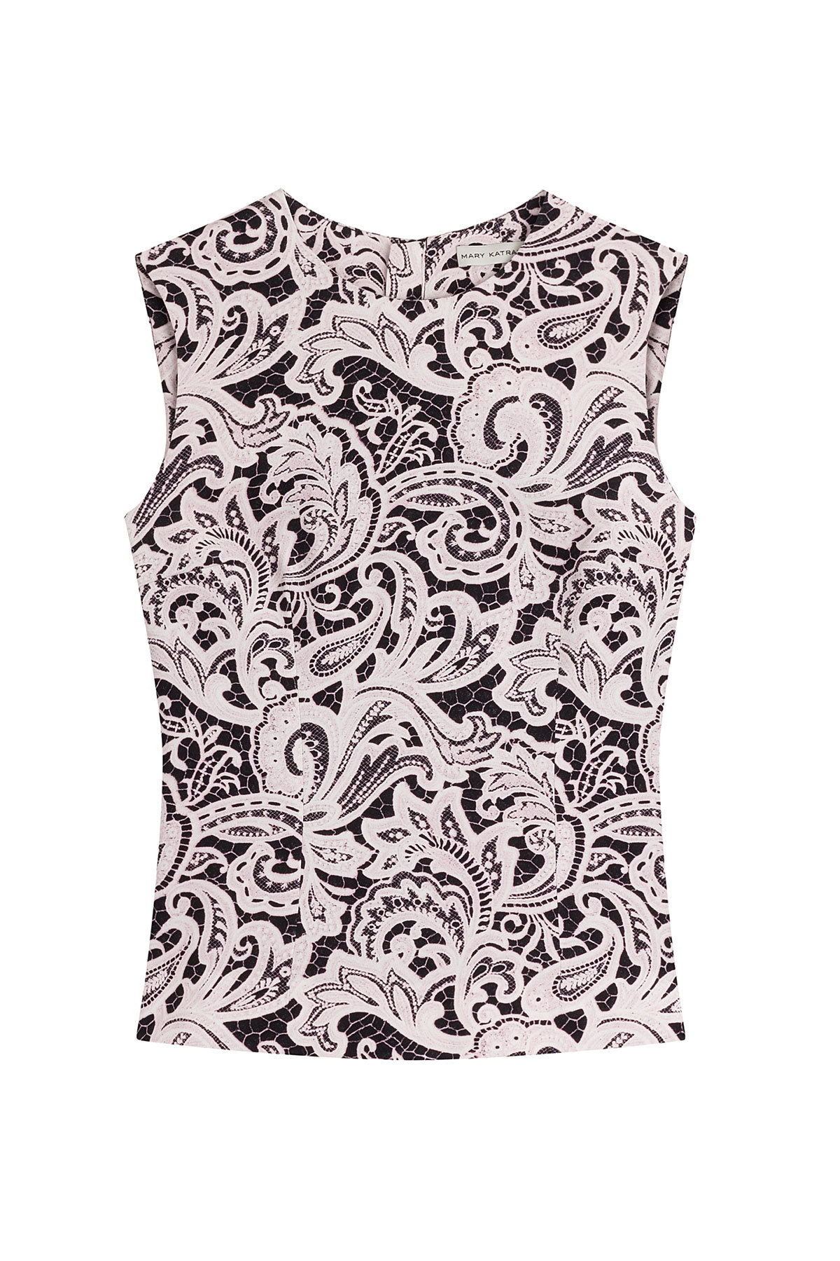 Printed Silk Sleeveless Blouse by Mary Katrantzou