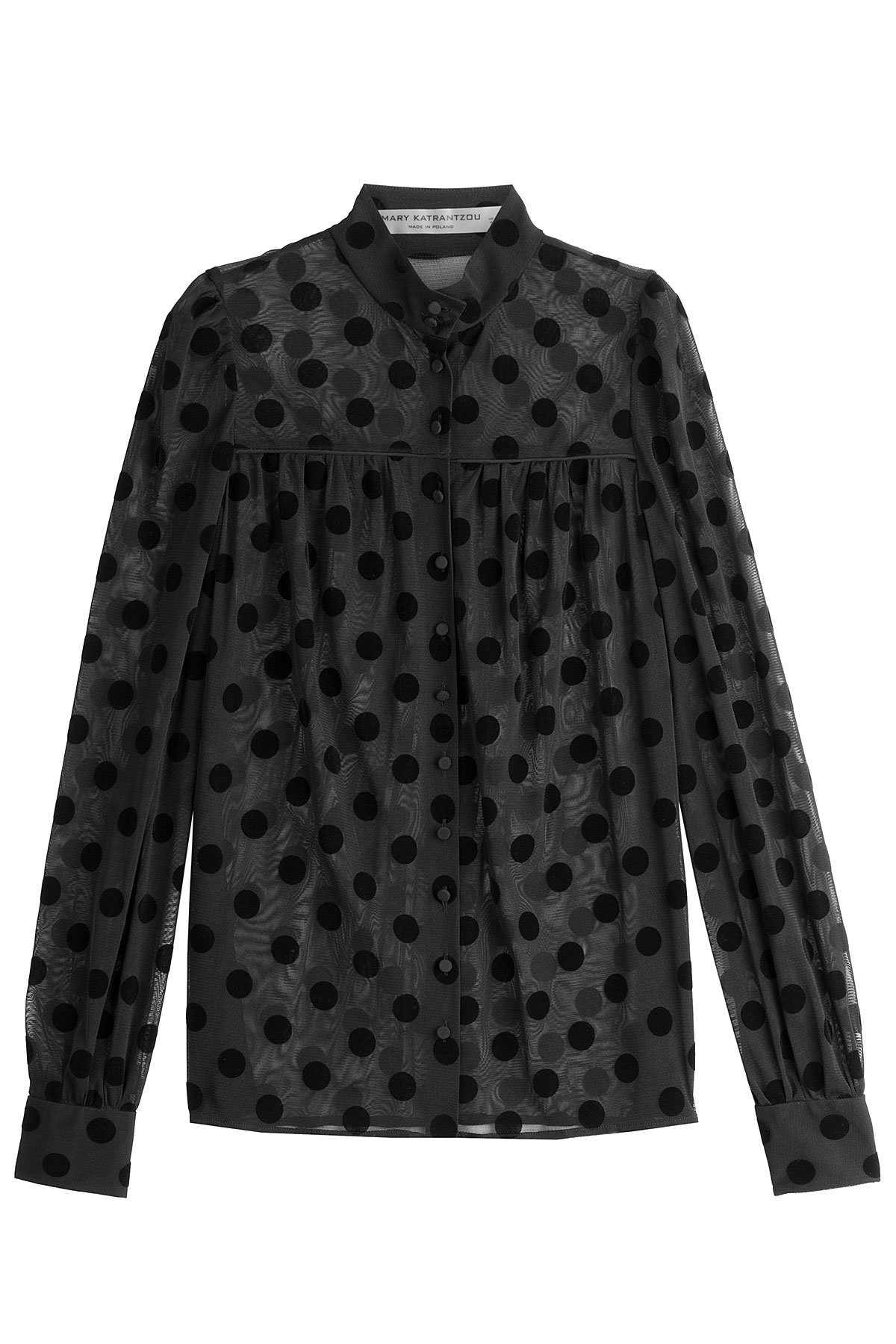 Mary Katrantzou - Sheer Polka Dot Blouse
