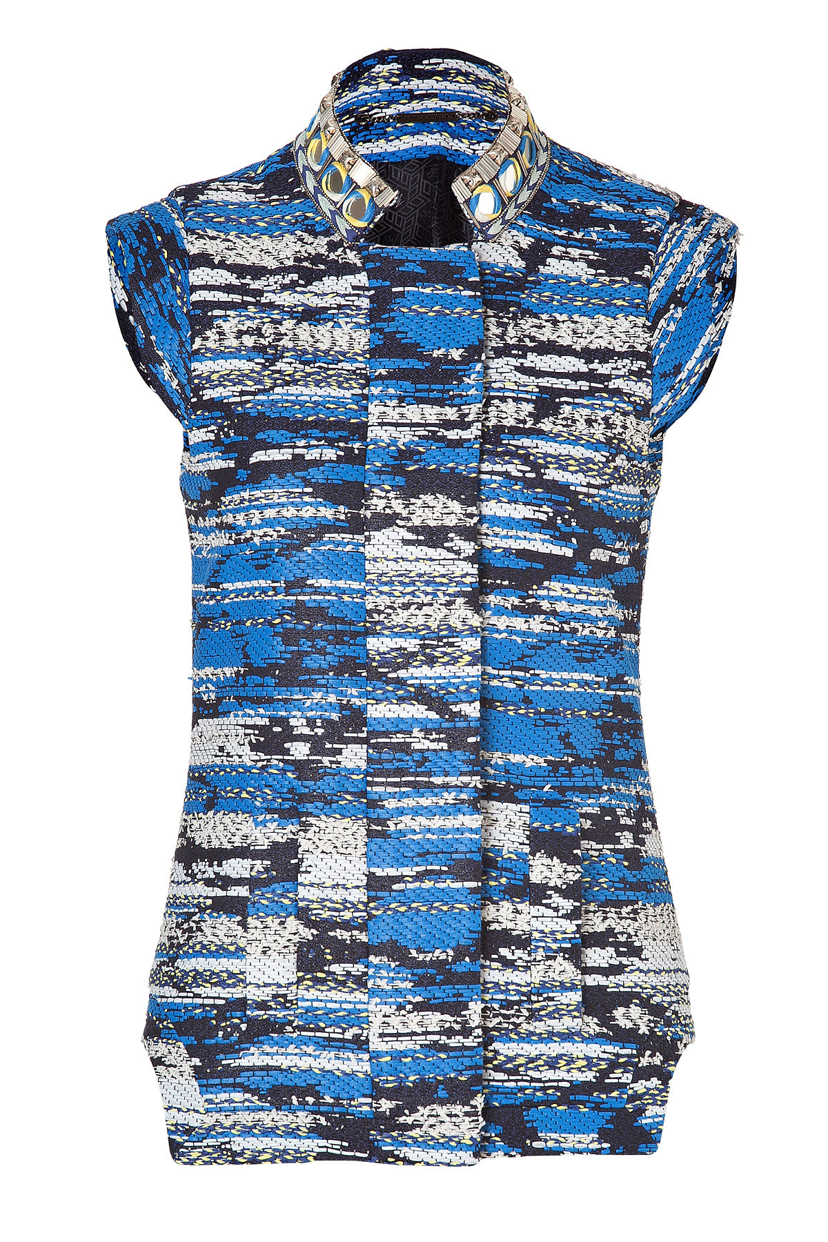 Matthew Williamson - Blue-Multi Embroidered Vest