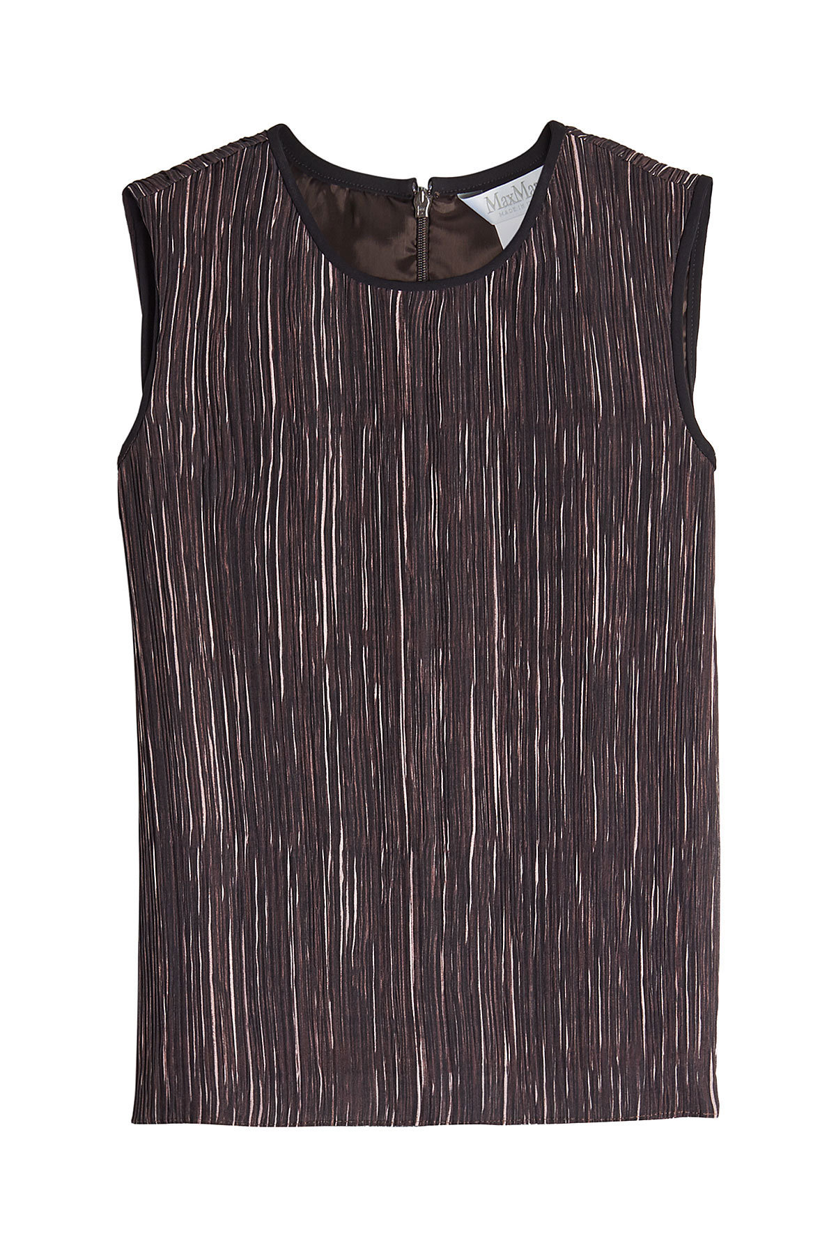 Max Mara - Pleated Crepe Sleeveless Top