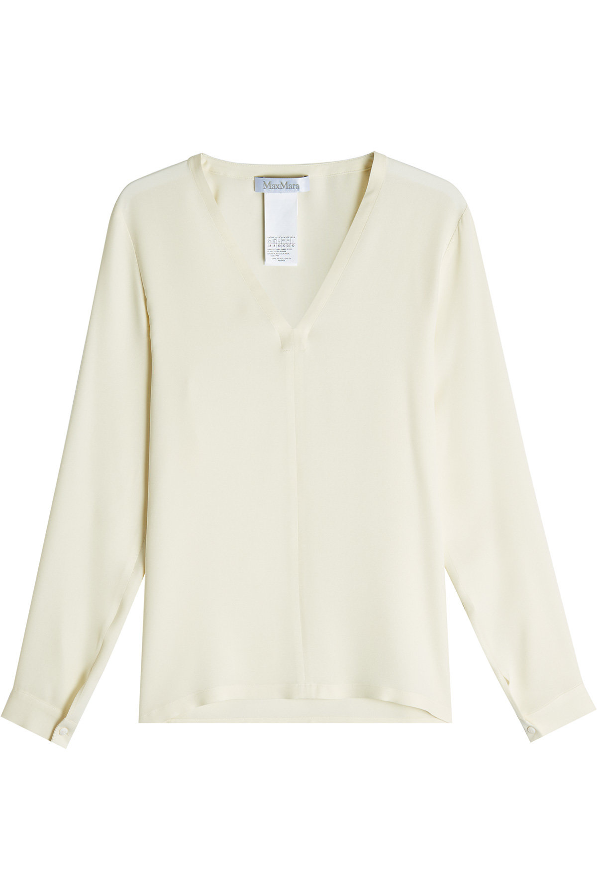 V-neck Silk Blouse by Max Mara