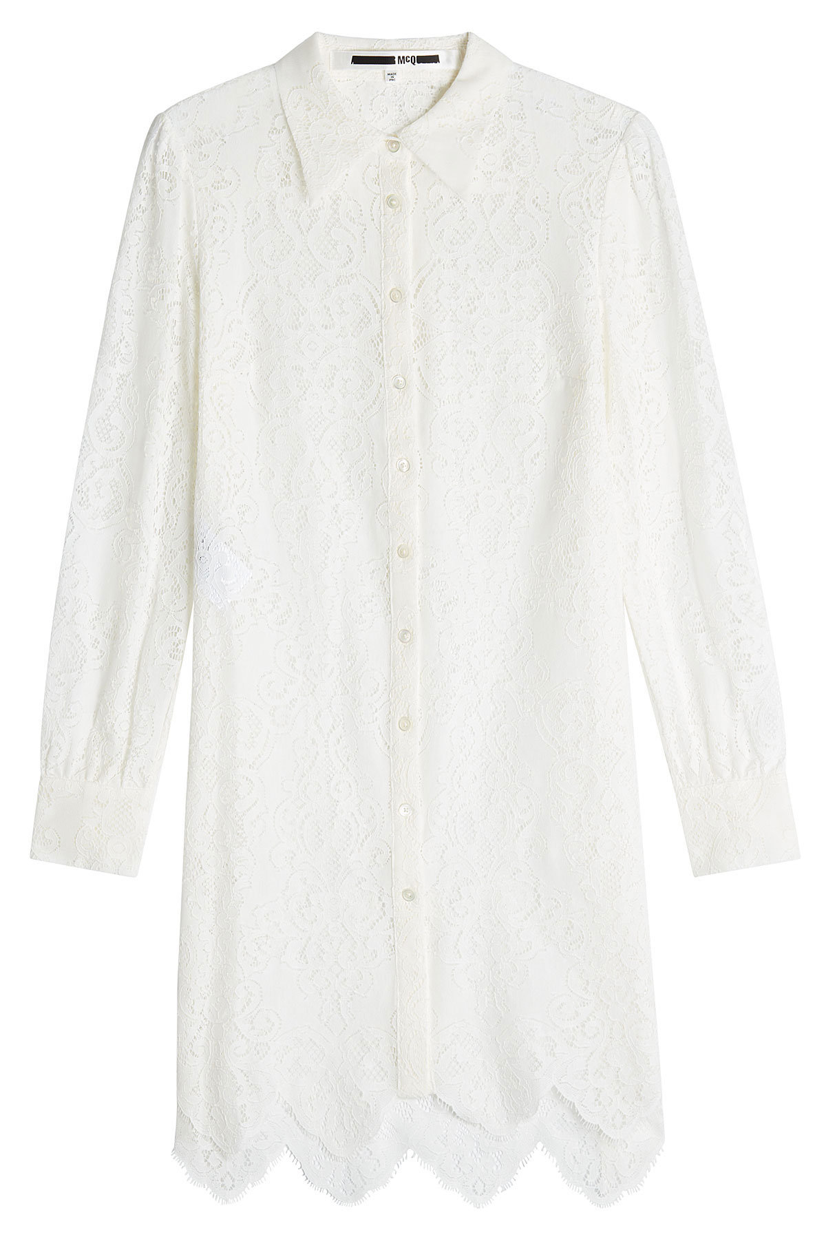 McQ Alexander McQueen - Lace Shirt Dress