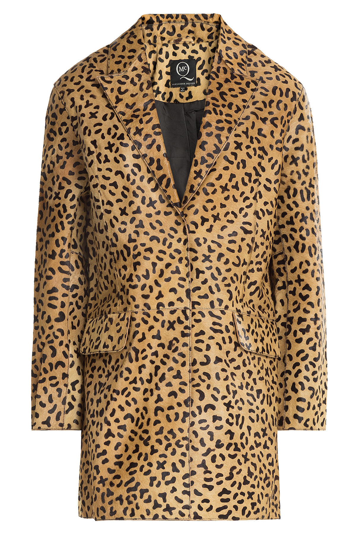 McQ Alexander McQueen - Leopard Print Calfskin Jacket