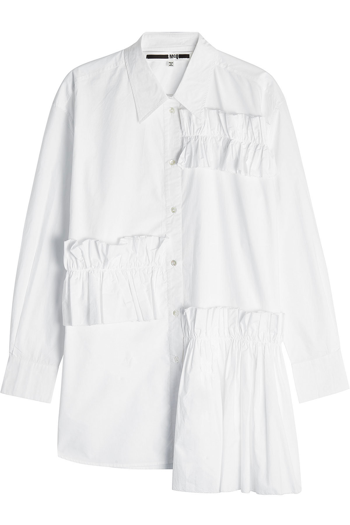 McQ Alexander McQueen - Ruffle Cotton Shirt