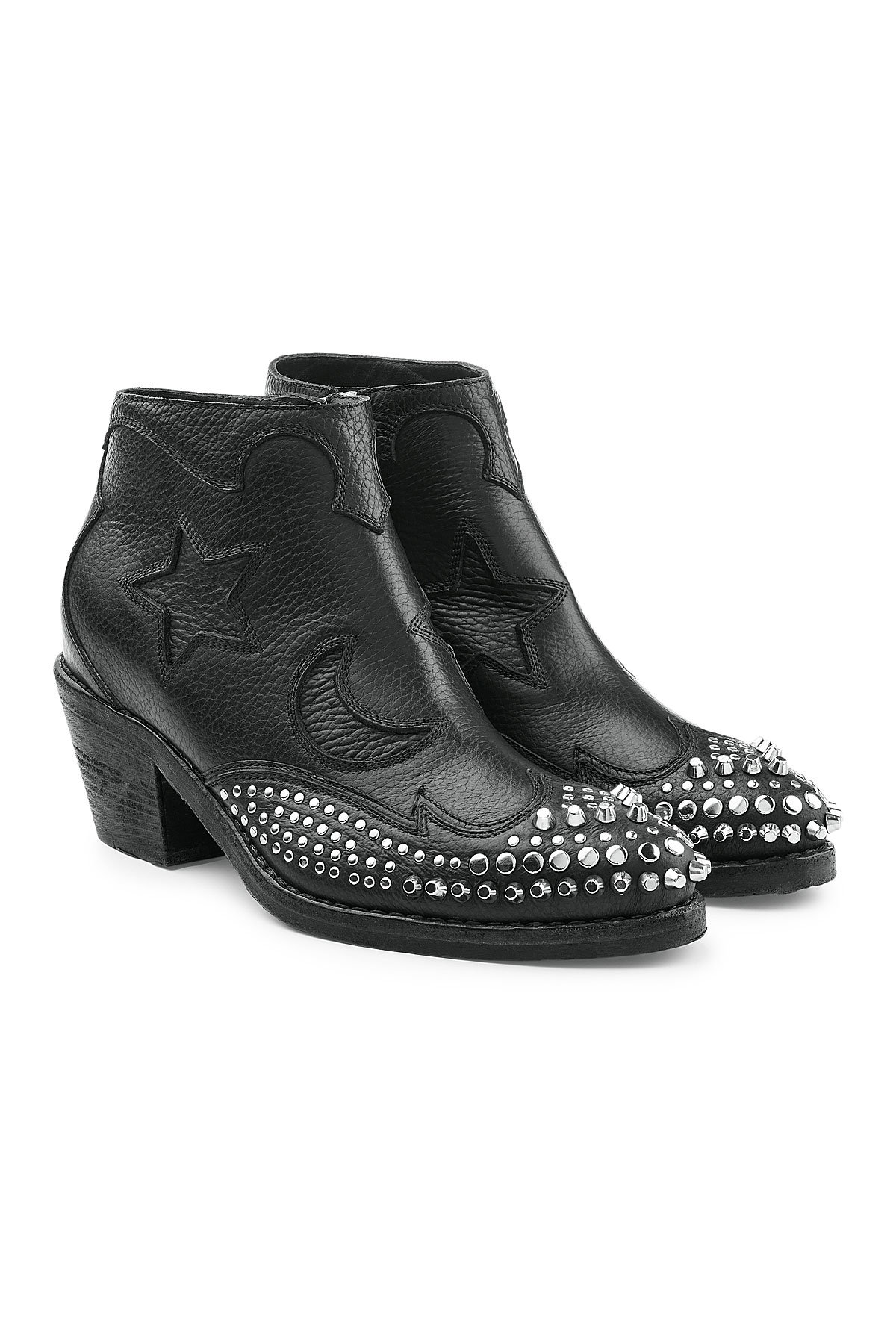 McQ Alexander McQueen - Solstice Studded Leather Ankle Boots