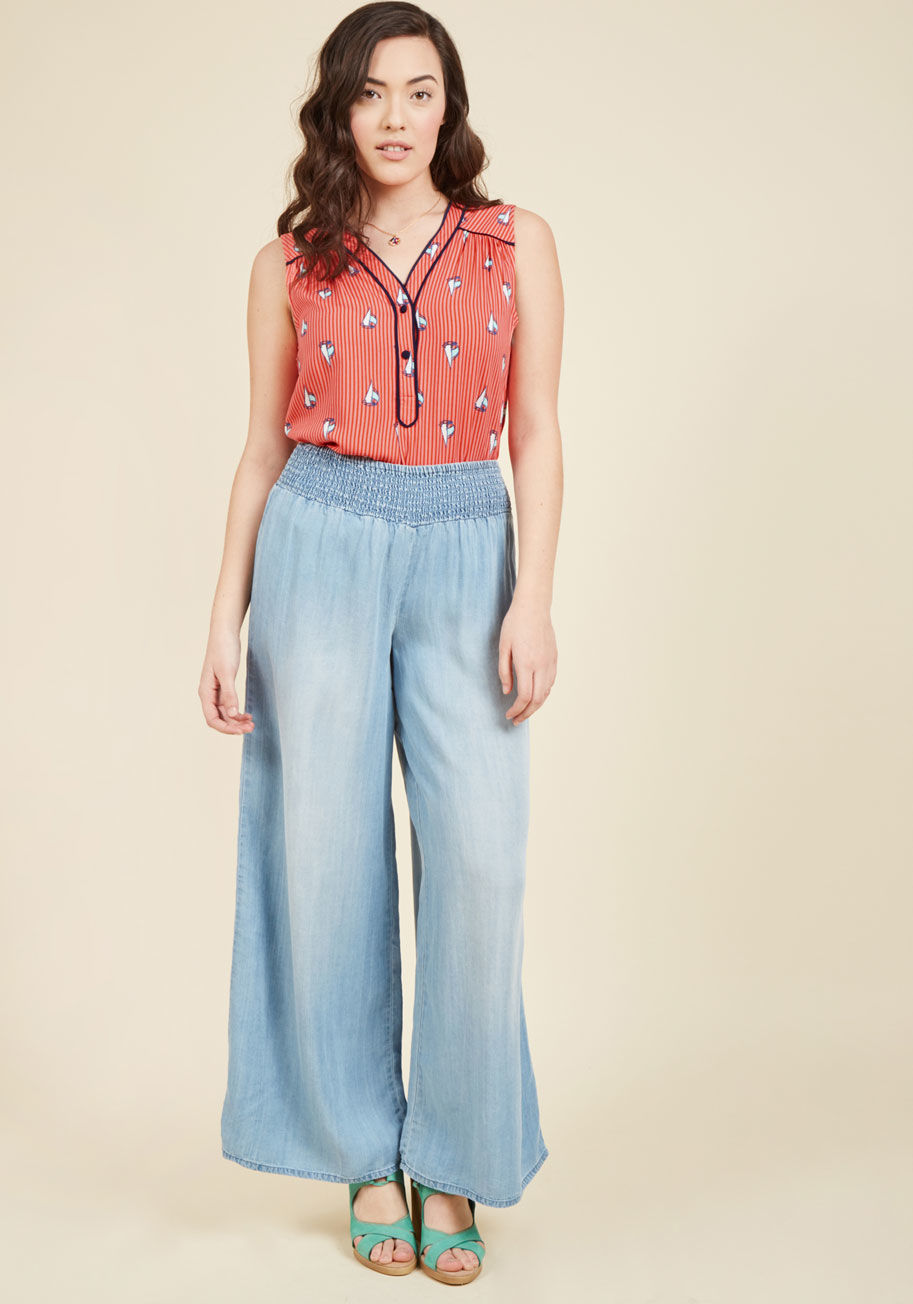 Mct1002g - Warmed by both the sun and your fresh brew, you remove your blazer to reveal what you most love about your outfit - this coral top! Part of our ModCloth namesake label, this gracefully flowing blouse catches the breeze - and the eyes of passersby - with i