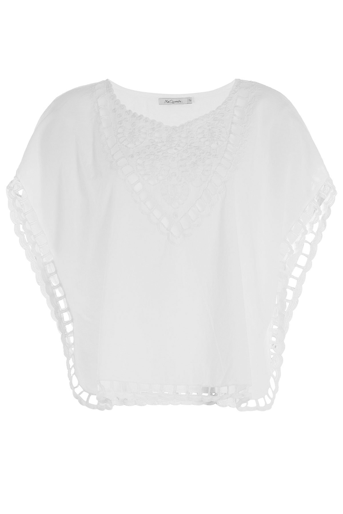 Cotton Blouse with Cut-Out Deatil by Mes Demoiselles