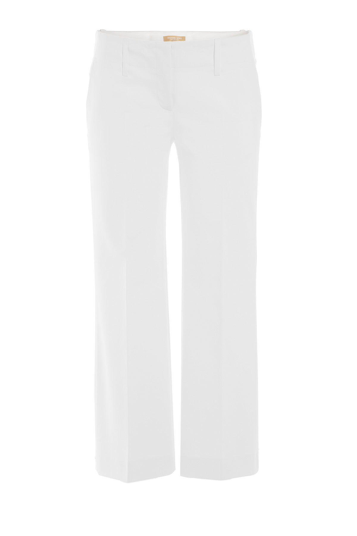 Michael Kors - Cropped Wide Leg Cotton Pants