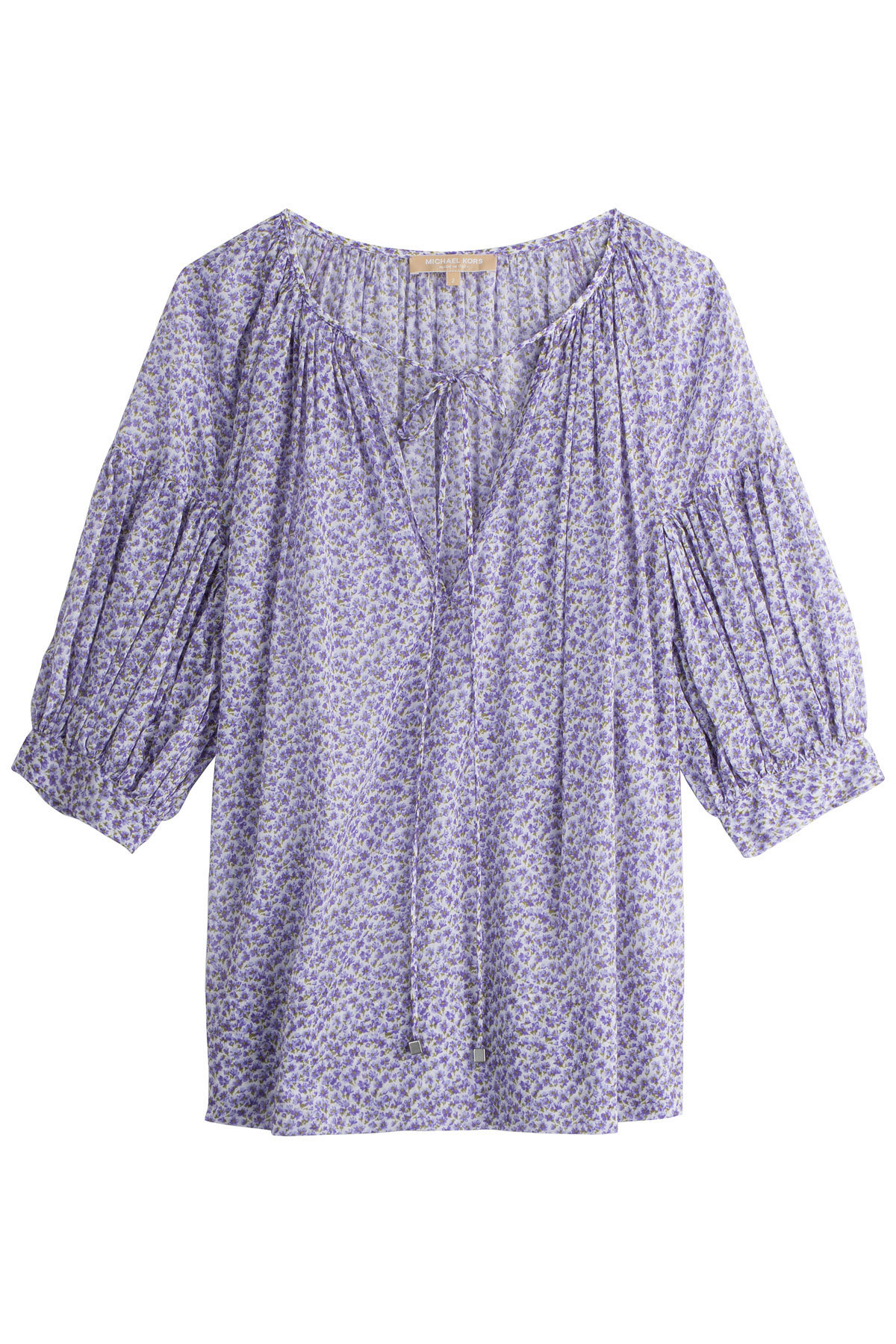 Printed Cotton Blouse by Michael Kors