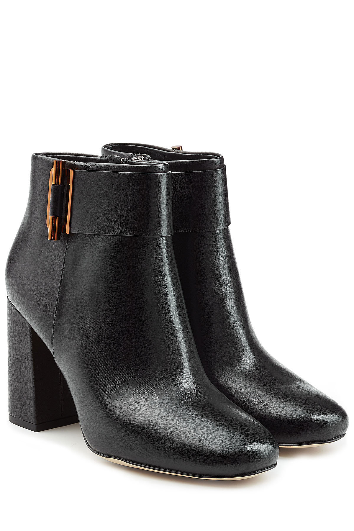 Leather Ankle Boots with Toggle by MICHAEL Michael Kors