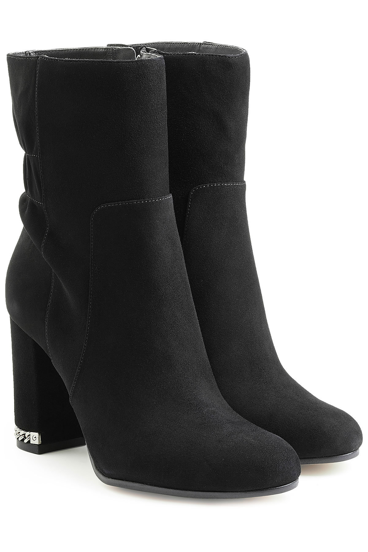Suede Boots with Chainlink Heel by MICHAEL Michael Kors