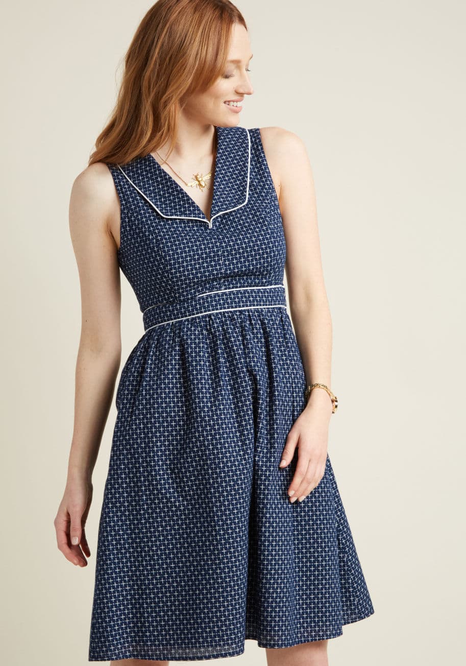 Accentuate the Positive A-Line Dress by ModCloth