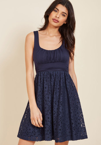 ModCloth - Artisan Iced Tea Lace Dress