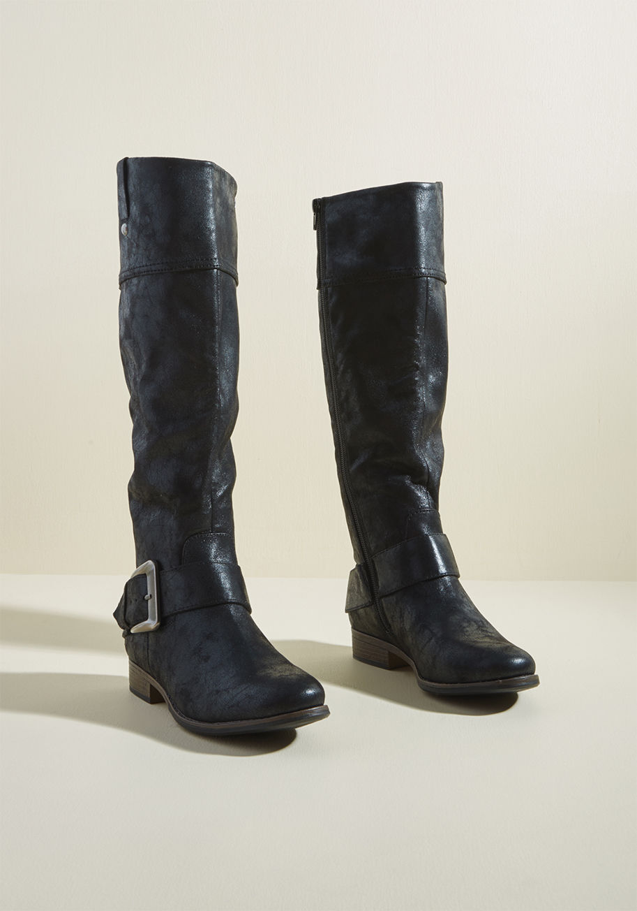 ModCloth - Boldly Buckled Knee High Boot