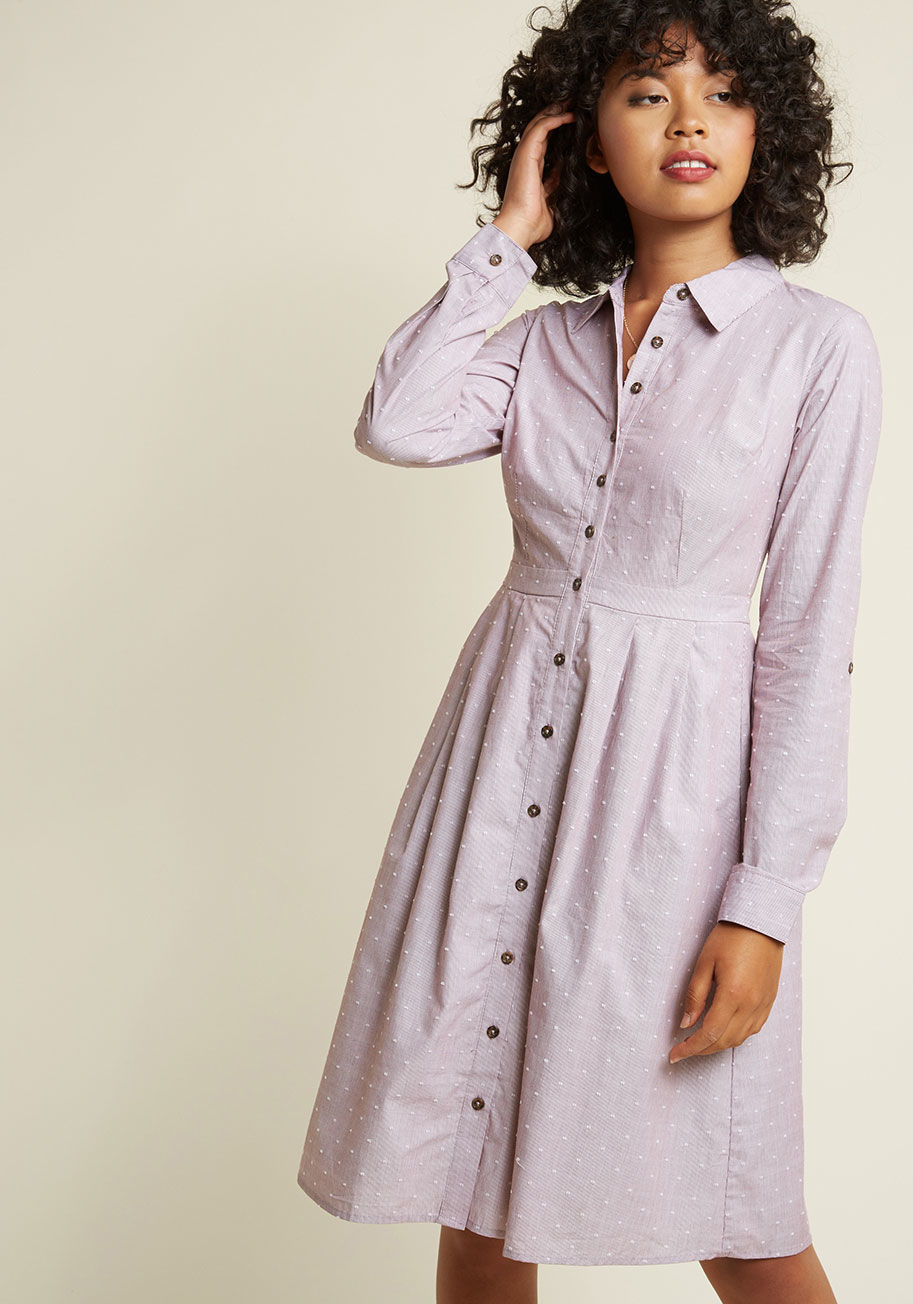 ModCloth - Broadcast Coordinator Sleeveless Shirt Dress