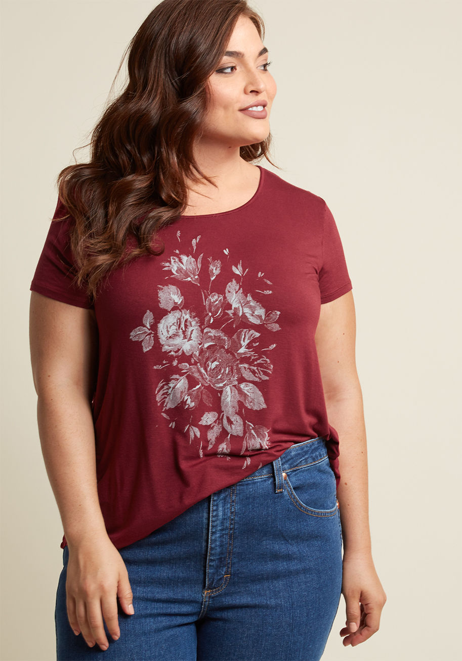 ModCloth - Elegant Experience Graphic T-Shirt