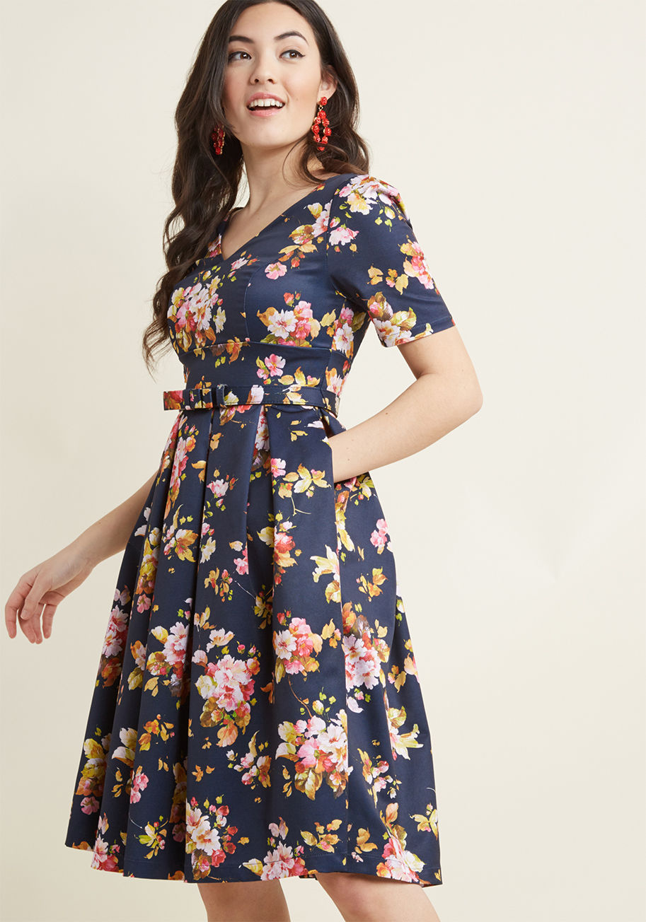 ModCloth - Elegant Instance Fit and Flare Dress