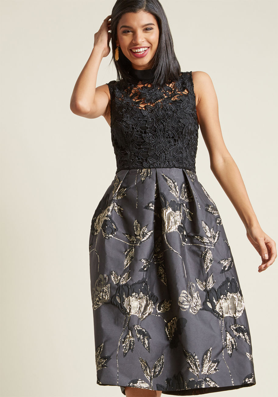 Fete Impressions Fit and Flare Dress by ModCloth