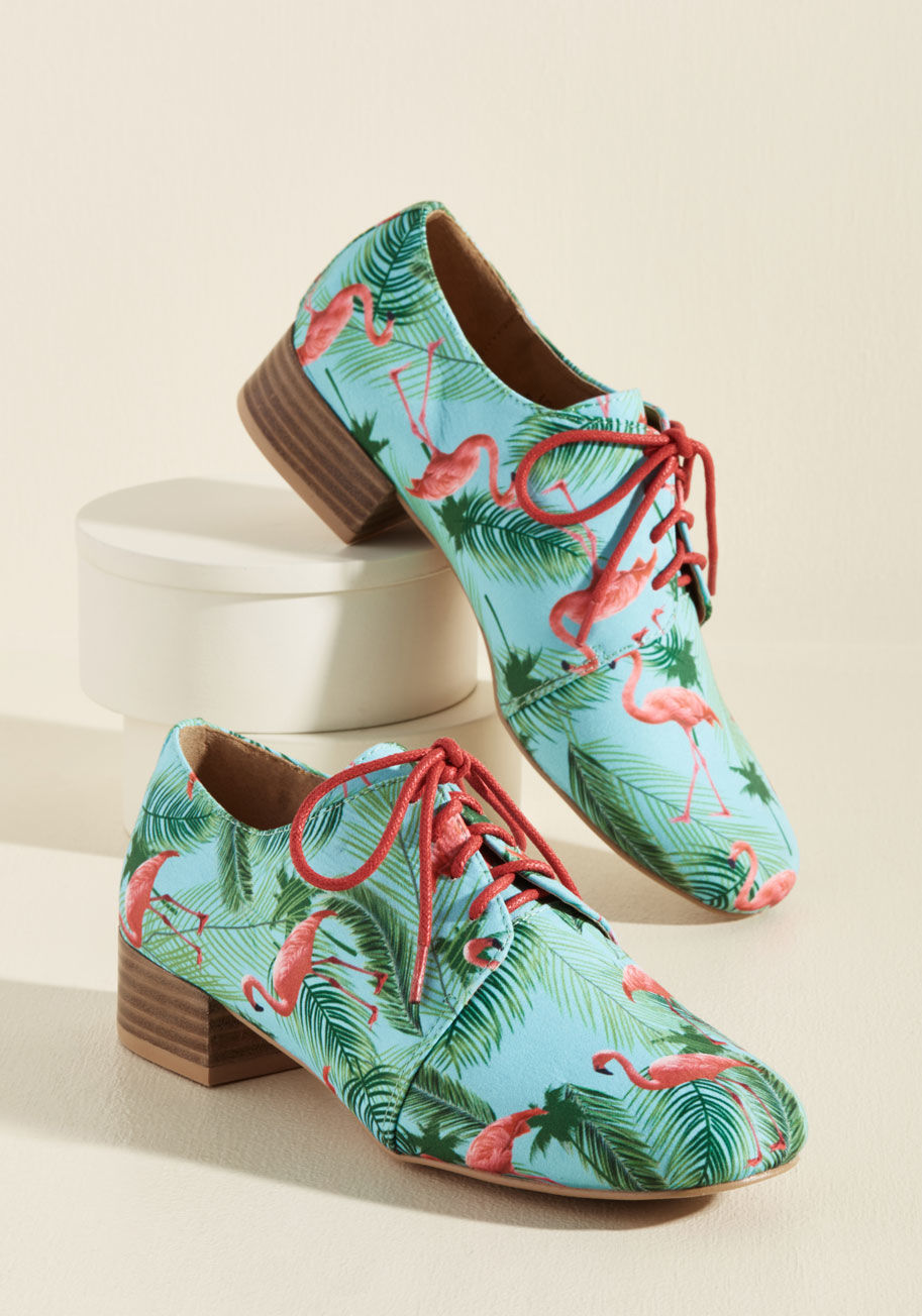 ModCloth - Flamingo Flow Oxford Heel