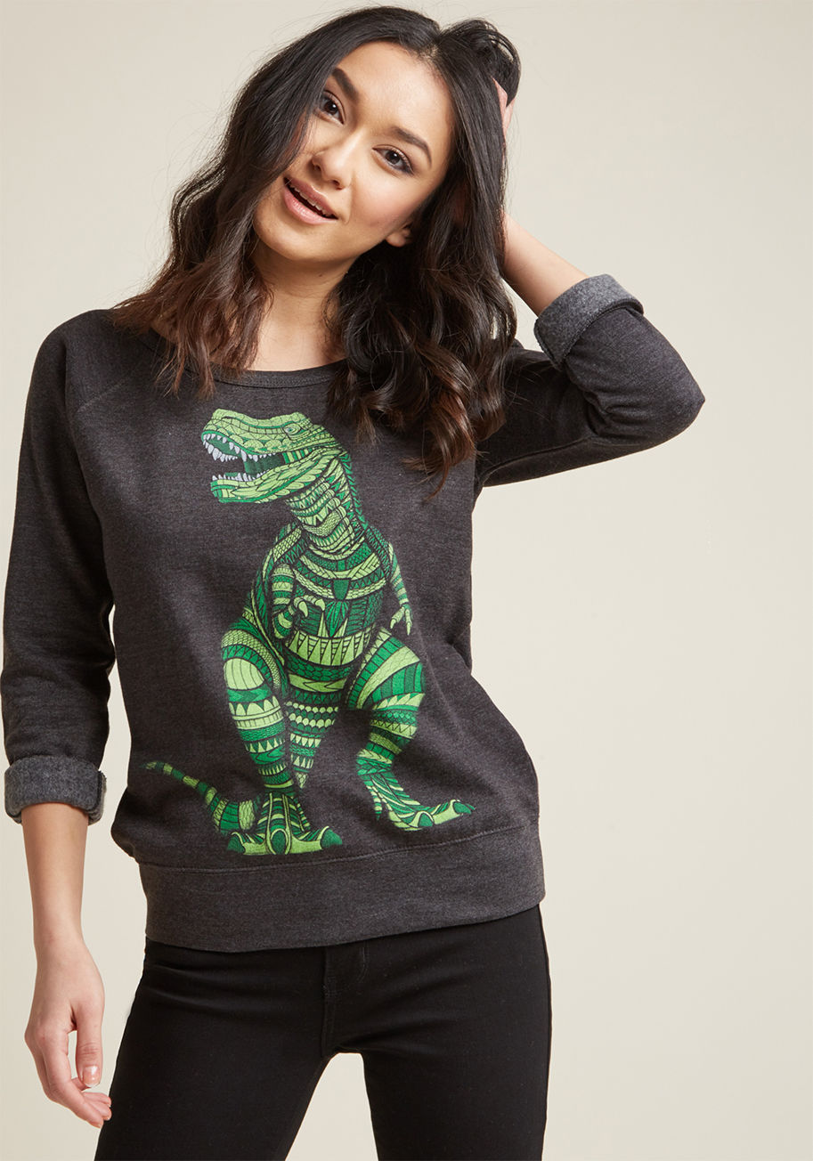 Give It a Rex Graphic Sweatshirt by ModCloth