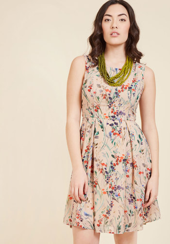 ModCloth - I Rest My Grace A-Line Dress