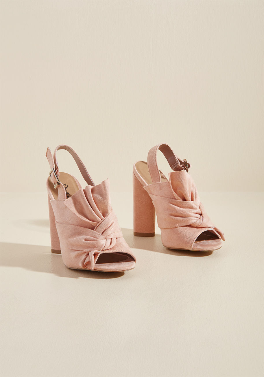 ModCloth - If Posh Comes to Shove Peep Toe Block Heel