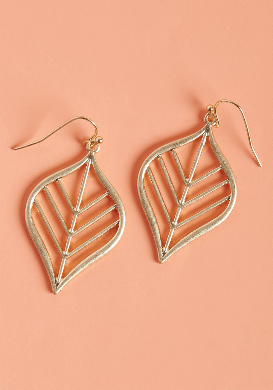 Leaf for Good Earrings by ModCloth