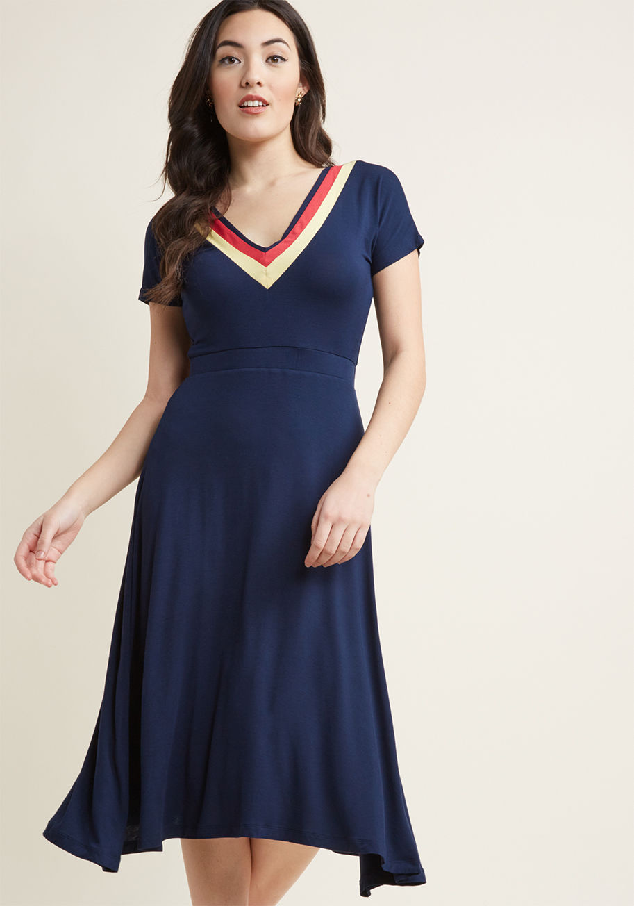 Lively Dialogue Midi Dress by ModCloth